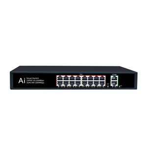 16 cổng kuwfi 7.2Gbps tốc độ cao 250 Wát đầy đủ 1000Mbps PoE Thiết bị chuyển mạch Gigabit PoE chuyển đổi cho sử dụng trong nhà - Product Image 1