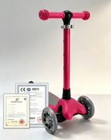 Trottinette LED Cockatoo Rocket Racer pour enfants de 3 à 12 ans, capacité de 50 kg, 4 hauteurs réglables, roues en PU clignotantes, plateau antidérapant