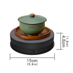 Support d'affichage rotatif enfichable usb 15cm, photographie de balayage <span class=keywords><strong>3D</strong></span>, affichage du produit, plateau tournant - Product Image 2