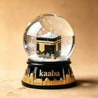 Artisanat en résine entièrement personnalisé, souvenirs de voyage du Moyen-Orient les plus vendus, statue de la Kaaba, globe à neige