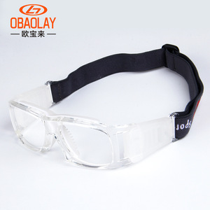 OBAOLAY Sports Goggles L001 Full Rim Polycarbonate Lens UV Protection Anti Slip For Basketball Football <b>Badminton</b> - Product Image 4