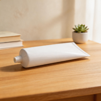 Tubos de Plástico Electrochapados Personalizados para Lociones y Cremas de Manos, Tubos Cosméticos con Tapa de Bambú para el Hogar, Oficina y Viajes