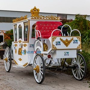 Carruaje de Caballos Eléctrico de Lujo para Bodas, Estilo Princesa Cenicienta, de Cuatro Ruedas, Capacidad para 6 Personas, Personalizable, Suministro de Fábrica - Product Image 5