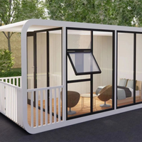 Maison Modulaire Préfabriquée Moderne de 20 pieds, Kit de Cabine Compacte Prêt à l'emploi avec Chambres Mobiles, Type Conteneur, à Vendre