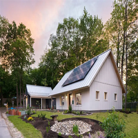Villa préfabriquée en acier léger de qualité supérieure, assemblage simple, luxe moderne, personnalisation à guichet unique