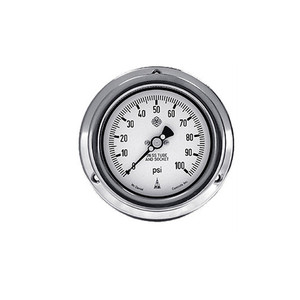 Manomètre McDaniel K9 0-160 Psi en acier inoxydable avec tube et raccord pour usage industriel - Product Image 5