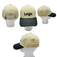 Op maat gemaakte logo borduurwerk luipaard dobby etnische stippen multicolor Oxford 100% katoenen baseballcap met verstelbare metalen gespsluiting