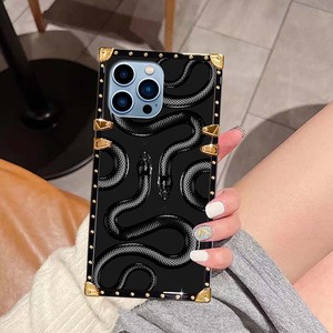 Funda Protectora para Teléfono Móvil de TPU Cuadrada con Impresión y Galvanoplastia Black <span class=keywords><strong>Mamba</strong></span> para iPhone 7 8 X Xr Xs 11 12 13 14 15 16 17 Pro Max - Product Image 2
