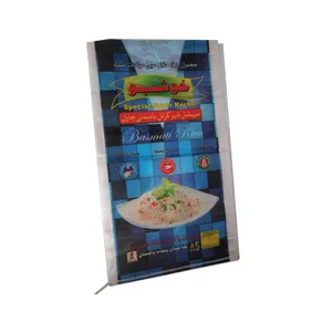 Bopp Laminated Rice Grain Packaging Bags With Custom Printing 25 Kg Sacks Supplier