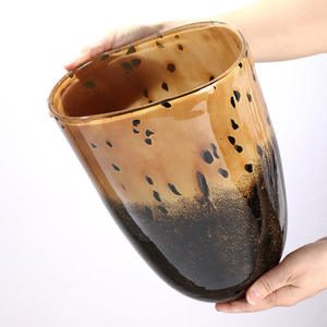 Juego de Jarrones de Vidrio Marrón Modernos y Discretos para Sala de Estar, Jarrones Hidropónicos para Flores - Product Image 4