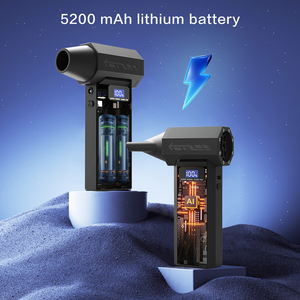 High Performance Handheld Air Blower 120000RPM 5200mAh Digital Display LED <strong>Light</strong> Multi Nozzle for Home Car Office - Product Image 4