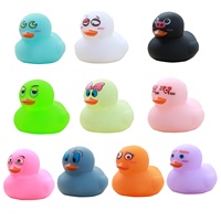 Pato Amarillo Pequeño de la Serie Batch Expression, Juguete para Nadar y Bañarse, con Sonido al Apretar, para Piscina Infantil, con Impresión de Logotipo