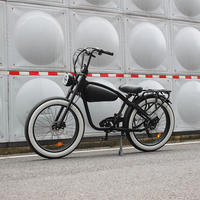 Vélo électrique vintage 500W sur mesure avec pneus larges pour marques privées