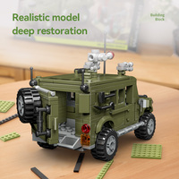 CAYI 2025 Serie Militar de la Segunda Guerra Mundial, Iveco LMV, Jeep del Ejército, Bloques de Construcción de la Segunda Guerra Mundial, Ladrillos de Construcción, Juguetes, Regalo para Niños
