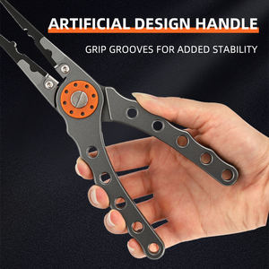 คีมตกปลา KLIFISHING พร้อมห่วงพลาสติกอเนกประสงค์ สำหรับถอดเบ็ด ตัดสายเบ็ดแบบถัก และมีปลอกหุ้ม - Product Image 5