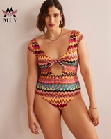 Maillot de bain femme une pièce string maillot de bain rétro imprimé maillots de bain imprimé Bikini 2023