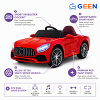 GEEN - Coche Eléctrico para Niños con Batería de 12 V, Control Remoto, Juguete para Niños en Oferta