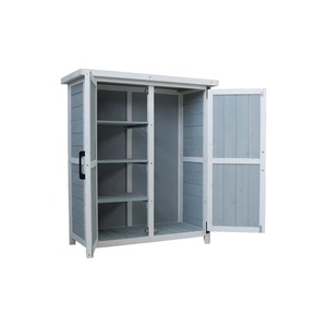 <span class=keywords><strong>Armoire</strong></span> de <span class=keywords><strong>rangement</strong></span> extérieure avec 3 étagères, abri de jardin en bois avec toit étanche, abri à outils extérieur pour cour, patio, pelouse, terrasse - Product Image 1