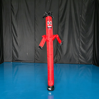 Danseur gonflable publicitaire personnalisé jaune motif visage de dessin animé, en tissu Oxford imperméable, avec ventilateur intégré, résistant au soleil