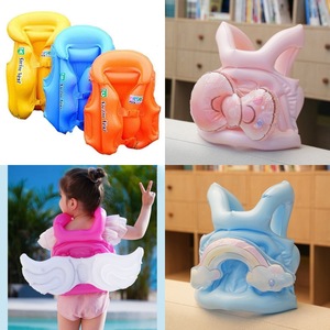 Gilet de natation gonflable pour enfants avec ailes d'ange et bouée de flottation pour jeux en piscine - Product Image 4