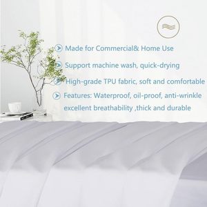 Drap plat de massage SPA en polycoton kaki avec logo personnalisé 120*230cm, avec ou sans trou pour le visage - Product Image 5
