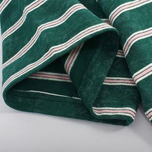 Vintage Wash Stripe Tshirt Lâche Grande Taille Coton Jersey Respirant Grande Taille avec Logo Avant Personnalisé Conception Vierge - Product Image 5