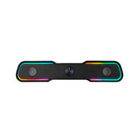 Barre de son RGB dynamique pour moniteur de bureau, haut-parleurs stéréo HiFi pour PC, haut-parleurs de jeu