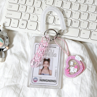 Cadre photo Kpop en acrylique avec impression UV, couverture transparente, accessoire rectangulaire adapté aux documents d'identification