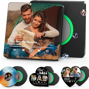 Aimant de réfrigérateur musical personnalisé pour souvenir de mariage, en acrylique, avec photo personnalisée et son, rechargeable par USB, cadeau pour les invités - Product Image 4