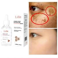 Sérum Visage Anti-Âge Éclaircissant Instantané à Marque Blanche, Réduction des Rides, Vitamine C & E, Acide Hyaluronique, Peptides et Collagène