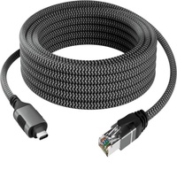Câble USB C vers RJ45 de 1,5 pied, câble Ethernet Gigabit précis