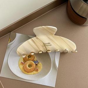 DOWELL Pince à <span class=keywords><strong>cheveux</strong></span> demi-épingle pour <span class=keywords><strong>femme</strong></span>, style français élégant, en acétate, couleur dégradée, 11 cm, haut de gamme - Product Image 5