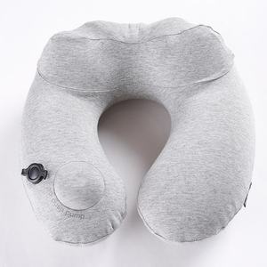 Almohada de Viaje Inflable Portátil en Forma de U, con Capucha, Plegable, para Masaje de Cuello, Ideal para Oficina y Avión - Product Image 4