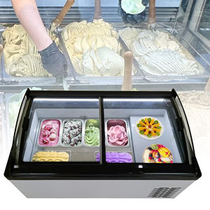Vitrina Refrigeradora Comercial de 6 Bandejas para Postres y Helados, Congelador de Mostrador para Gelato con Descongelación Automática - Product Image 1