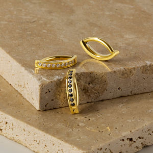 แหวนสะดือไทเทเนียม ASTM F136 แบบเกลียวใน ประดับเพชร CZ ทรงกลม สำหรับผู้หญิงและผู้ชาย แบบคลิกเกอร์ - Product Image 6