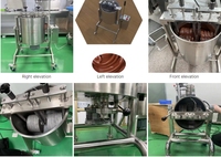 Moulin à chocolat automatique de 10 L, équipement de broyage du chocolat, broyeur à pierre pour chocolat, mélangeur