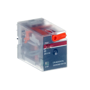 รีเลย์อินเทอร์เฟซแบบเสียบปลั๊ก CR-M230AC4L สำหรับการเปิดและปิดวงจรควบคุม - Product Image 1