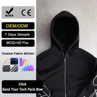 Hoodie Zipper Solid dengan Logo Custom - Layanan ODM Desain Musim Dingin Unisex 500gsm 100% Katun Velour Bernapas