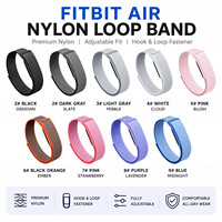Bracelet de sport en nylon respirant de 22 mm avec boucle à ardillon de luxe pour Google Fitbit Air Fitness Tracker