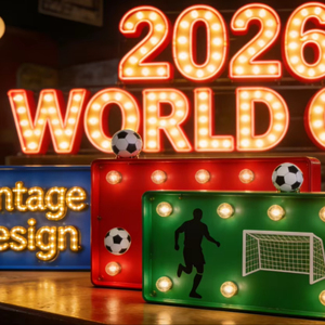 ตัวอักษร LED สำหรับงานเฉลิมฉลองฟุตบอลปี 2026 ขนาดใหญ่ 110V/220V ตัวอักษรไฟ LED ตกแต่งสำหรับพื้นที่แฟน<span class=keywords><strong>บอล</strong></span>กลางแจ้ง - Product Image 1