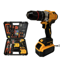 Perceuse électrique sans fil à moteur sans balais, vitesse variable, batterie lithium 12-24V 1.3AH, couple maximal 38N.m pour réparation DIY et puissance personnalisée