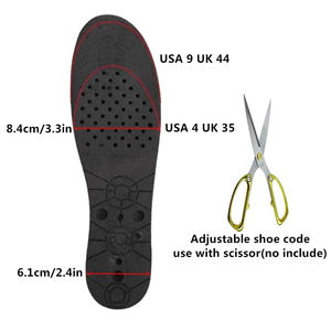 Semelles à coussin d'air à 4 couches pour hommes-Inserts de chaussures de conception plus grande <span class=keywords><strong>avec</strong></span> levage de talon confortable pour une stature accrue - Product Image 4