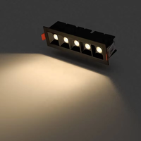 Gril d'urgence à led linéaire blanc en aluminium pour l'intérieur de la maison 2W 4W 10W 30W