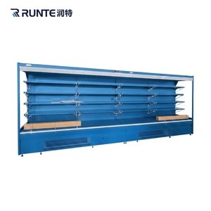 <span class=keywords><strong>Vitrine</strong></span> réfrigérée ouverte du <span class=keywords><strong>marché</strong></span> superbe de <span class=keywords><strong>vitrine</strong></span> de réfrigérateur avec le rideau de nuit - Product Image 5