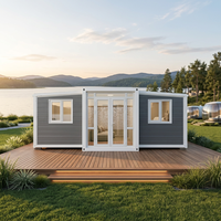 Conteneur portable 20 pieds 40 pieds extensible en kit, bureau mobile, bâtiment écologique préfabriqué, magasin modulaire pop-up