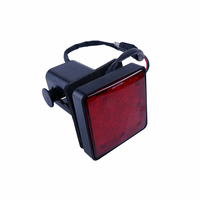 Adaptateur à broches plates 4 voies, ABS rouge et noir de haute qualité, feux arrière de voiture à LED, couvercle de remorque à LED, feu de frein arrière