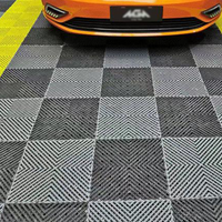 Dalles de sol en plastique emboîtables pour garage, ventilées, modulaires, en PVC, pour drainage