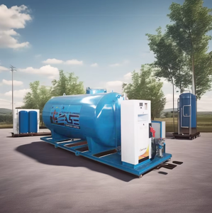 Station-service mobile compacte à prix d'usine avec pompe et réservoir de stockage en acier au carbone - Product Image 2