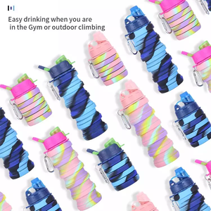 Bình nước thể thao bằng <span class=keywords><strong>silicon</strong></span> gấp gọn, cốc uống nước có thể mở rộng, cốc cà phê bằng <span class=keywords><strong>silicon</strong></span> có thể thu gọn, tái sử dụng, dành cho đi bộ đường dài, kiểu dáng cổ điển - Product Image 4