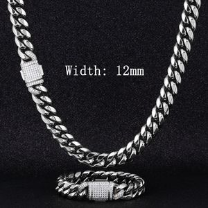 KRKC-cadena cubana de eslabones, collar de eslabones cubanos, chapado en oro de 18k, <span class=keywords><strong>Miami</strong></span>, 12-18mm, envío rápido - Product Image 4